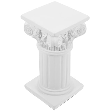 NUOBESTY Roman Pillar Greek Column Statue Resin Stand Greek Column Resin Statue Figurine Sculpture Sand Table Game Decor for Indoor Outdoor Decoration