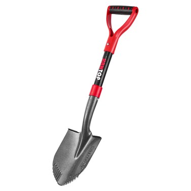 HANTOP Small Shovel Garden Shovel for Digging Short Handled Round Shovel Survival Shovel for Car, 28 inches