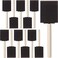 Qatalitic 16 Pcs Foam Paint Brushes, 2 Inch Sponge Brushes with Wood Handles, Light &amp; Durable, Ideal for Art &amp; Painting, Staining, Varnishes, Mod Podge, DIY Craft Projects
