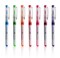 Fude Ball 7-Color Set, fude pen 1.5mm Gel Ballpoint Pen, Made in Japan, CFR-150FBC