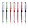 Fude Ball 7-Color Set, fude pen 1.5mm Gel Ballpoint Pen, Made in Japan, CFR-150FBC