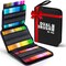 ALEMHOP Dual Brush Marker Pens, 80 Colors Art Markers Set for Coloring Book, Bullet Journaling, Note Taking, Hand Lettering - Drawing Art Supplies Kit with Fine and Brush Tip