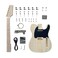 DBL DIY Electric Guitar Kits,TL Style Electric Guitar,6 String Right Handed with Basswood Body Maple Neck Maple Fingerboard Chrome Hardware，Build Your Own Guitar