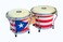 DP Music Bongo Puerto Rico Flag - Percussion Instrument