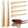 Kigley 4 Pcs Wheelbarrow Wedge Wood Wedges Wheelbarrow Parts for Trailer Wagon Home Garden Patio Garage