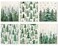 AnyDesign 6Pcs Christmas Swedish Dishcloths Watercolor Forest Pine Tree Kitchen Towels Winter Xmas Reusable Cotton Absorbent Dish Towels for Home Party Housewarming Cleaning, 7 x 8 Inch
