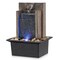 Amootek Tabletop Fountain Waterfall Fountain Office Tabletop Fountain Includes Many Natural River Rocks Decorated with Colorful Light 6.3&quot; L x 5.12&quot; W x 8.66&quot; H