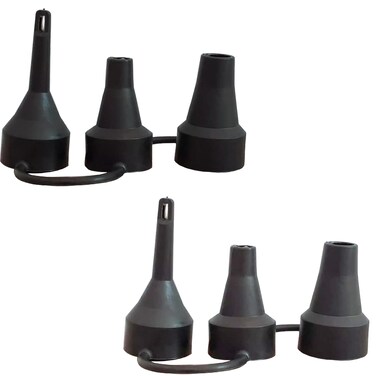 YIAOSUA 2 Pack Air Pump Replacement Nozzles Inflatable Pump Nozzles Head Air Pump Inflator Adaptor Accessory fits Partial Air Bed Air Mattress