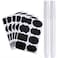KKUANG 160PCS Black Self Adhesive Chalkboard Stickers Waterproof Spice Label Removable Stickers with 2 White Liquid Chalk Suitable for Food Containers Wedding Decoration Scrapbooking