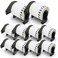 BETCKEY - Compatible Continuous Film Labels Replacement for Brother DK-2212 (2.4 in x 50 ft), Use with Brother QL Label Printers [10 Rolls]