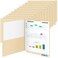 Skyygemm 24 Pack Pressboard Classification Folders with Pocket Large Manila End Tab Fastener File Folders Prongs Employee File Folder for Medical File,Document,Office Report,9.5 x 11 Inches