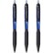 uni-ball Jetstream SXN-101-7N Retractable Rollerball Pens - 0.7mm Nib Tip - Blue Ink - Pack of 3
