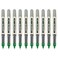 Uni-Ball EYE - UB-157 Rollerball Pens - 0.7mm Nib - Green - Pack of 10