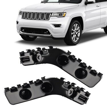 JOLONG Bumper Cover Support Bracket Retainer Fit for Jeep Grand Cherokee 2014-2021 Replacement for 68144218AE 68144219AE, Left + Right