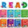 Reading Strategy Classroom Decorations Bulletin Board Poster Banner Set Classroom Supplies Decor for Daycare Library Kindergarten PreSchool Elementary Middle School(Read)