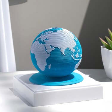 2025 Time Piece Calendar 3D Earth Tearable Memo Pad, 365-Day Planning Calendar with Transparent Plastic Dust-Proof Cover，Christmas Gift &amp; New Year Gift