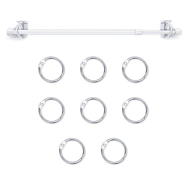 Adjustable Flip Calendar Holder Set 16-28 Inches Flip Calendar Chart Rod Date Cards Holder for Classroom Whiteboard Decor