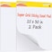 ReliThick 2 Pads 25 in x 30 in Premium Sticky White Grid Easel Pad, 30 Sheets/Pad, Anchor Chart Paper for Teachers, Flip Chart Paper with Sticky, Large Self Stick Flip Chart Paper
