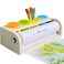 WAYUTO Wooden Tabletop Paper Roll Dispenser with Paper Roll and Pencil Holder Cups Craft Paper Roll Dispenser Desktop Paper Roll Holder Paper Roll Easel Art Paper Roll Stand for Kids