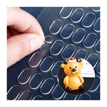 700 Pcs Double Sided Adhesive Sticky Dots, Removable Sticky Putty, Clear Glue Dots Double Sided No Trace Sticky Putty Stick Tack for Wall Hanging Poster Pictures Crafts (0.5" x 0.3")