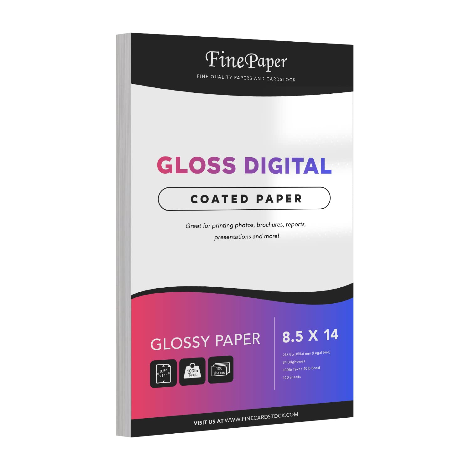 S Superfine Printing S Superfine Printing Gloss Digital Paper 8.5x14inch