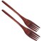 Ciieeo 2Pcs Long Handle Wooden Fork Wooden Salad Fork Wooden Dinner Forks for Salad BBQ Dessert Vegetable