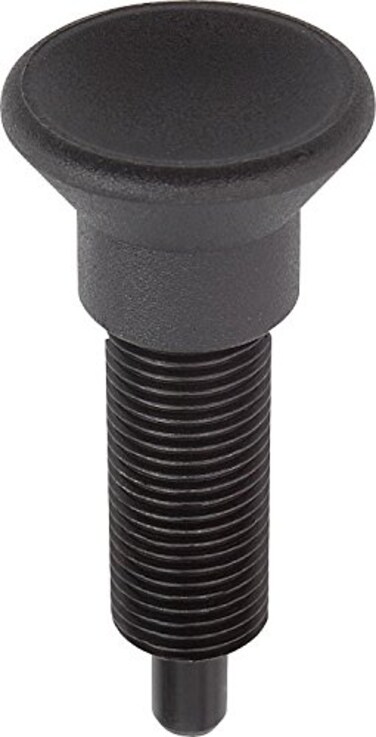 Kipp 03093-201412 Stainless Steel Indexing Plungers Without Collar and Extended Locking Pin, G Style, Locking Pin Hardened, M20 x 1.5 Thread, 84 mm Length
