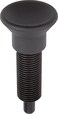 Kipp 03093-201412 Stainless Steel Indexing Plungers Without Collar and Extended Locking Pin, G Style, Locking Pin Hardened, M20 x 1.5 Thread, 84 mm Length