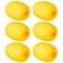 Poen 6 Pcs Buoy Float Yellow 4 x 3 Inch Deep Water Float Rope Floats Fishing Marker Buoys Anchor Float for Boat Swimming Pool Kayak Trail Dock Crabbing Skiing Marine