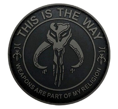 Weapons are Part of My Religion Patch [3D-PVC Rubber - Hook Fastener -TZ5]
