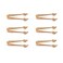 Savagrow 6Pcs Wings Shaped Food Serving Tongs Coffee Sugar Tongs Bar Ice Cube Tongs Kitchen Mini Clips for Party Appetizers Cooking Tongs, Rose Gold