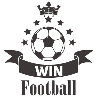 ANFRJJI Soccer Wall Sticker Football Wall Stickers: Removable PVC Decals for Soccer Fans   Sports Room &amp; Field Decor Effect 20"x21" (Black-JZY244-Football)