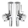 NovelBee 2pcs Boat Fishing Rod Holder,Stainless Tournament Style Clamp on Fishing Rod Pole Holder for Rails 1-1/4" to 2