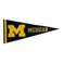 Michigan Felt Mini Pennant - Size: 4" x 9" - Officially Licensed - 1 Pennant Per Pack