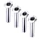 Amarine Made 4-Pack Heavy 316 Duty Stainless Steel Rod Holders with Drain, Flush Mount Fishing Rod Pole Holders, 30 Degree, 15degree, 90 Degree (15 Degree)