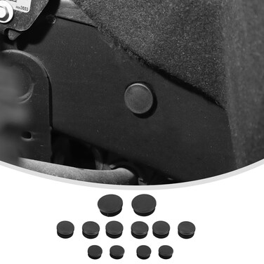 Linskip Plastic Frame Hole Plugs Compatible with 2019-2025 Chevy Silverado 1500 &amp; GMC Sierra 1500, Exterior Accessories, Dustproof and Waterproof(18Pcs)