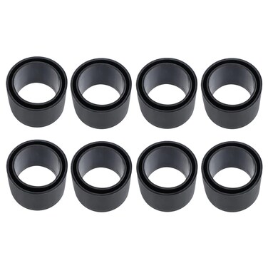 8 Pcs Black Rubber Fishing Rod Holder Tube Insert Protector, Fit 2" Tube(50mm to 51mm)