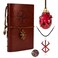 HJYZY Berser.k Necklace Set Leather Journals Notebooks Cosplay Accessories Behelit with Stickers 13 Pcs