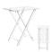 Namalu 1 Pcs Acrylic Foldable TV Dinner Table Clear Small Folding TV Tray Table Space Saving Acrylic Dining Table for Eating Snack Coffee Bed Desk Side Living Room Kitchen Furniture Easy Assembly