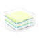 QWLWBU Acrylic Sticky Note Holder,3 x 3 Crystal Clear Acrylic Notepad Holder,Acrylic Sticky Note Dispenser Sticky Notepad Holder for Dorm Room and Office Desk Organizer