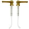 Sauce Pump Dispenser for Torani Davinci Hollander 64oz, Ghirardelli 87.3 to 90.4 Fluid Ounce Sauce Bottles, 2pack Coffee Syrup Sauce Pumps with 0.5oz Each Pump