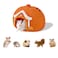 PVOGRT Hamster Cage Accessories - Halloween Silicone Pumpkin Guinea Pig Hideout,Guinea Pig Bed,Small Animals House for Mouse/Mice/Hedgehog