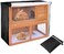 Rabbit Hutch Cover UCARE 4ft Double Rabbit Cage Dust Cover Waterproof 210D Oxford Cloth Bunny Hutch Covers Accessory for Poultry Cage