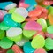 Leadigol 100 PCS Luminous Stones, Mixed Color Glow in The Dark Pebbles Rocks, DIY Decorative Pebbles for Aquarium Fish Tank Sidewalk Garden Path Ornaments