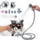 Pet Shower Sprayer Set with Diverter Valve &amp; Hose - Ideal for Pet Bathing, Grooming, Massaging - 2 Water Flow Modes, Bubble &amp; Rain Shower Modes - Dog Cat-Friendly Design - Fits Bathroom Shower Arm