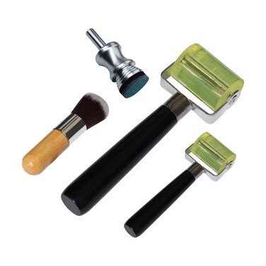 1"&amp;2" Leaf Seam Roller, Smoothing Tool, Dusting Brush, for Spin-able Automotive Grade Metal Leafing (Roller&amp;Duster), 1" Leaf Spinner Tool Unlock 3D Effects, Enhances Gold&amp;Silver Leaf w/ 3D Appearance