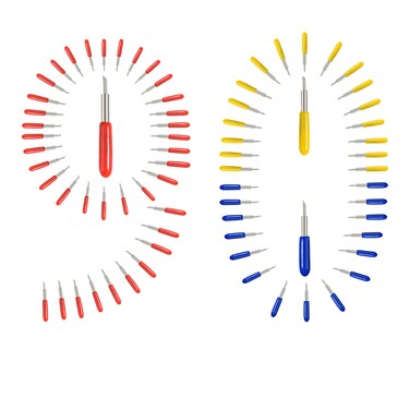 90PCS Replacement Blades,60PCS 45&deg;Standard Blades, 15PCS 30&deg;Fine Point Blades and 15PCS 60&deg;Deep Cut Blades