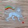 6'' Silver + Tricolor Lion of Judah Decal Sticker Car Vinyl Rasta Rastafari Flag Jamaica Ethiopia Style a