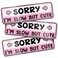 3 Pcs Car New Driver Magnet Sorry I'm Slow But Cute Stickers Student Driver Magnet Car Signs for The Novice or Beginner Safety Sign Bumper Magnet Car Vehicle Reflective Sign Sticker for New Drivers