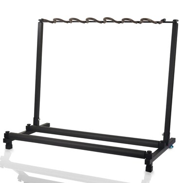 WOTLLA&reg; Guitar Stand, Guitar Rack for Multiple Guitars with 7 Holders, Multi Guitar Stand Display Rack with No-Slip Rubber Padding Universal Foldable Portable for Guitars Banjo Mandolin Cello